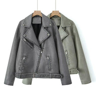 Damen Bikerjacke im Vintage-Stil WW