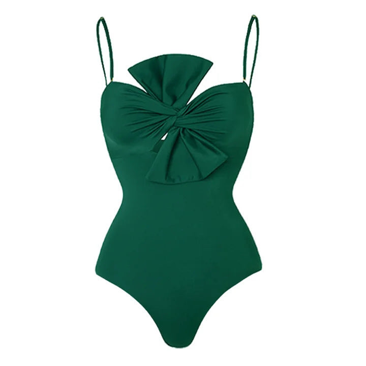 Damen Badeanzug mit elegantem Wickelrock WW
