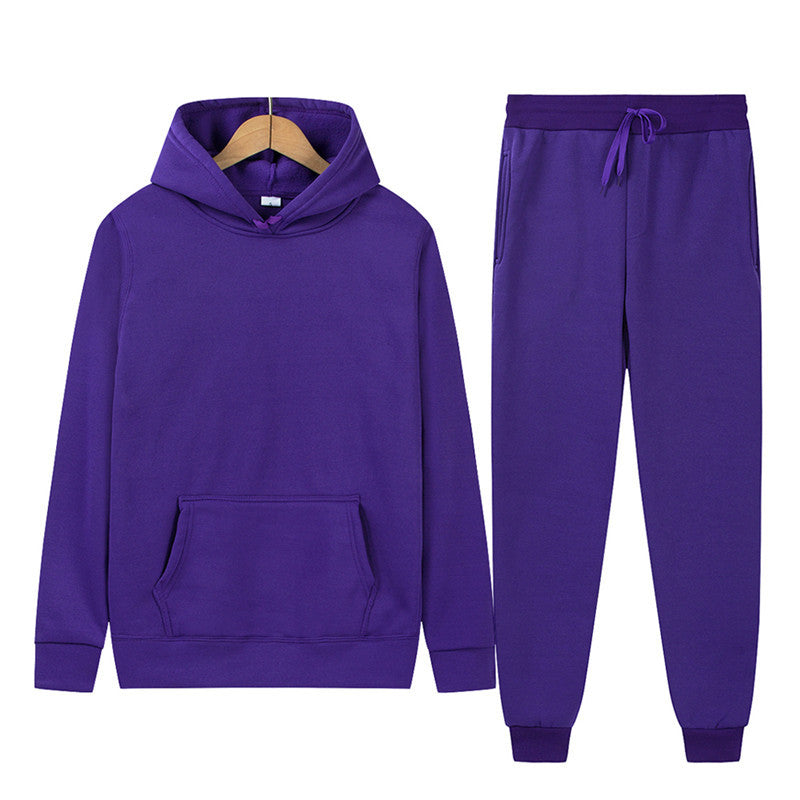 Damen sportliches Hoodie- und Jogginghosen-Set mit elastischem Bund und praktischen Taschen WW