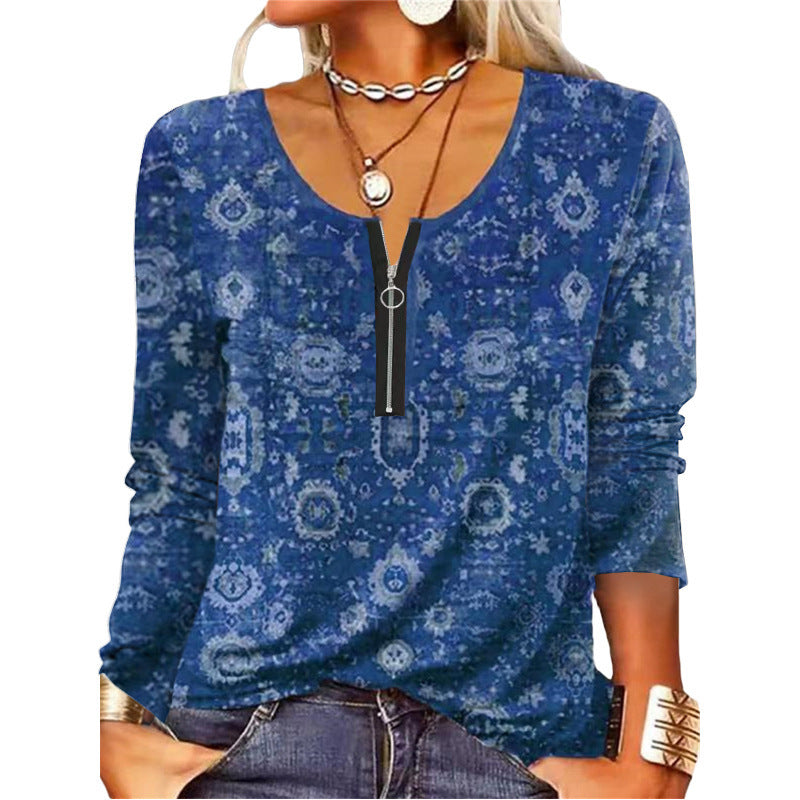 Damen Langärmliges Shirt im Boho-Stil WW