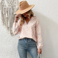 Damen Bluse mit feinen Spitzenakzenten und eleganten Detail-Elementen WW