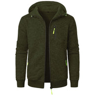 WW | Herren Gemusterte Zip Kapuzenpulli