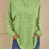 Lässiger Pullover mit langen Ärmeln