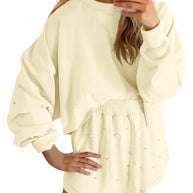 Damen Sportliches Sweatshirt- und Rock-Set WW