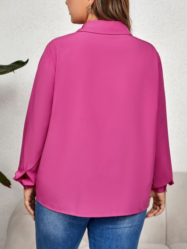 Damen Bluse mit einzigartigem Lochmuster und eleganten Details W&W Mode