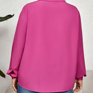 Damen Bluse mit einzigartigem Lochmuster und eleganten Details WW