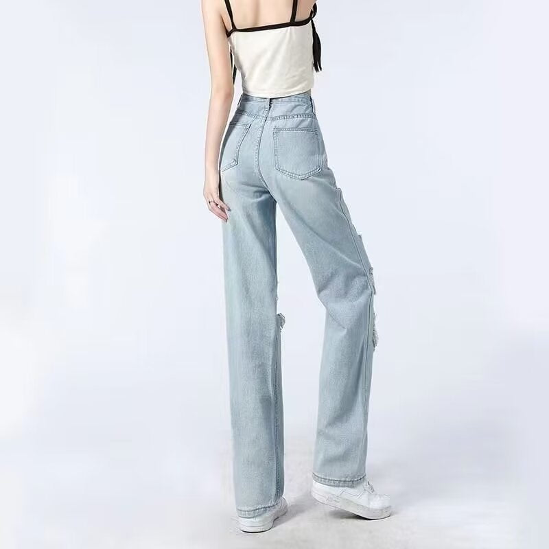 WW Damenjeans mit zerrissenen