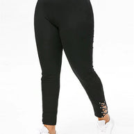 Damen Sportleggings mit eleganten Schnürdetails WW