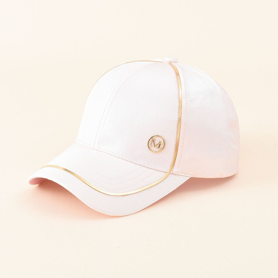 Damen Sportliche Baseballmütze mit elegantem Metallic-Akzent W&W Mode