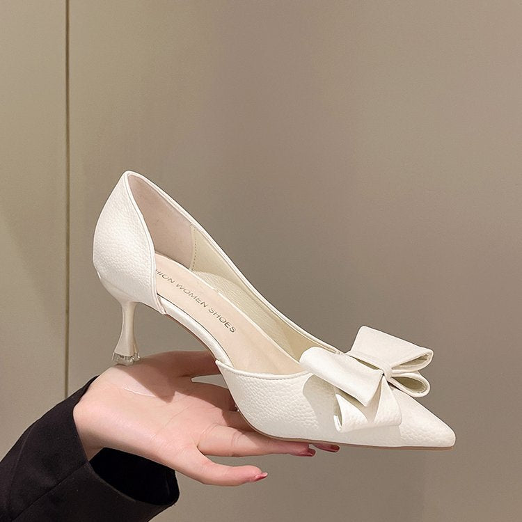Damen elegante Pumps mit dekorativem Schleifen-Detail W&W Mode