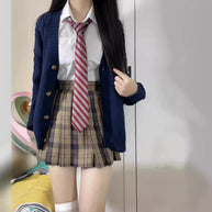 Damen Strickjacke mit Puffärmeln und Taschen WW