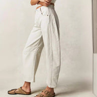 Damen Baggy-Jeans im Modernen Stil WW