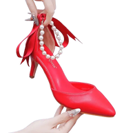 WW | Elegante Schuhe mit Perlen und Schnalle