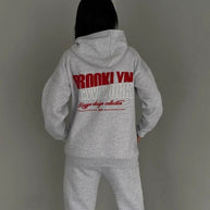 Damen lässiger Fleece-Hoodie und Jogginghose Set mit praktischem Kordelzug und hochwertiger Baumwollmischung WW
