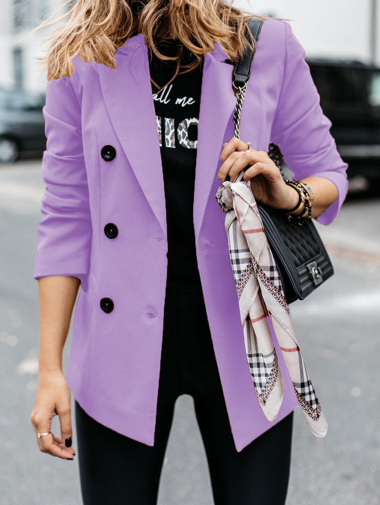 Damen Klassischer Double-Breasted Blazer im Tailored Fit WW