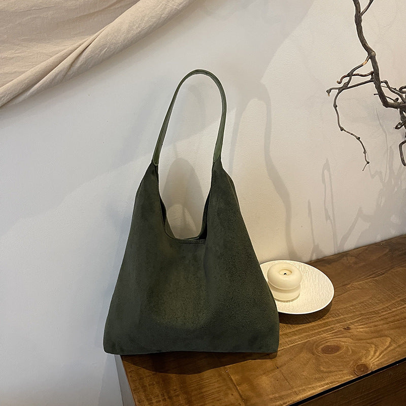 Damen Soft Suede Hobo Tasche WW