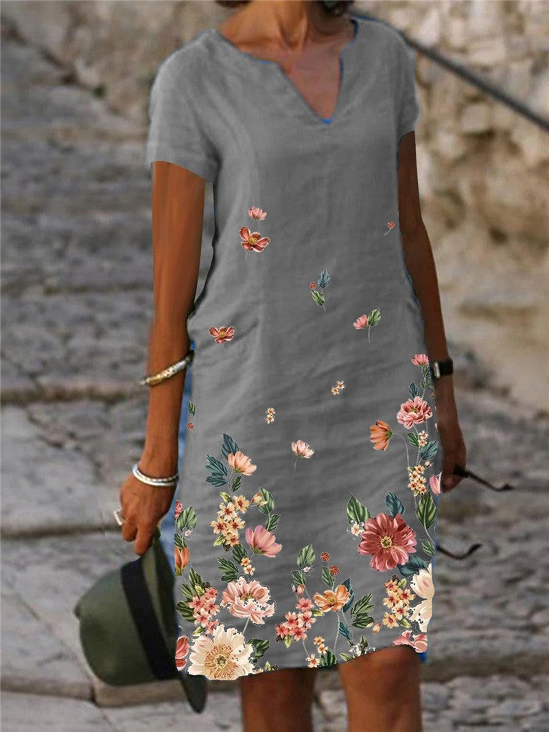 WW | Schickes Country Style Mini Kleid mit Blumen
