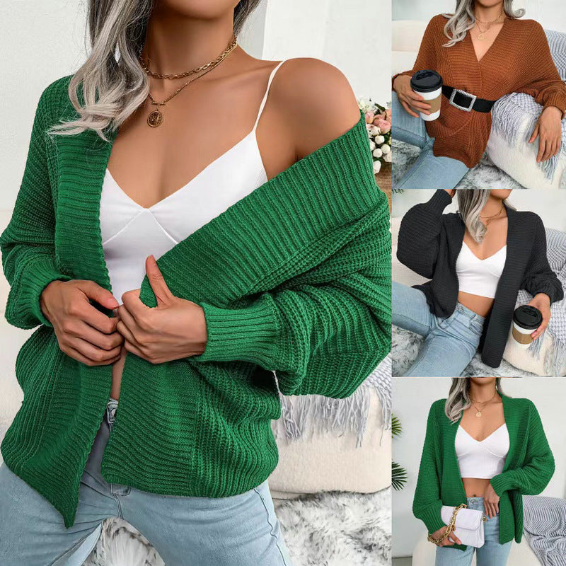 Damen Strickjacke mit oversized Schnitt WW