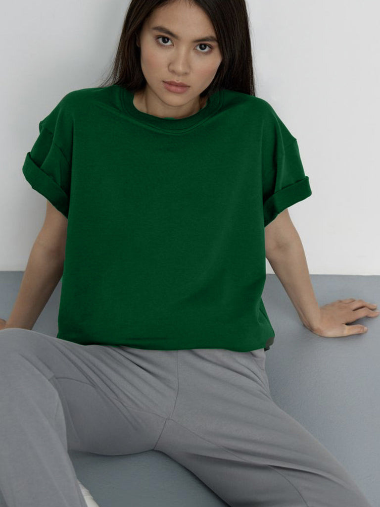 Damen lässiges Oversized T-Shirt aus hautfreundlichem Baumwollmix WW