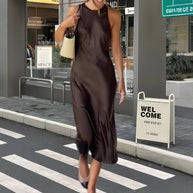 Damen Seidenkleid mit fließendem Schnitt WW