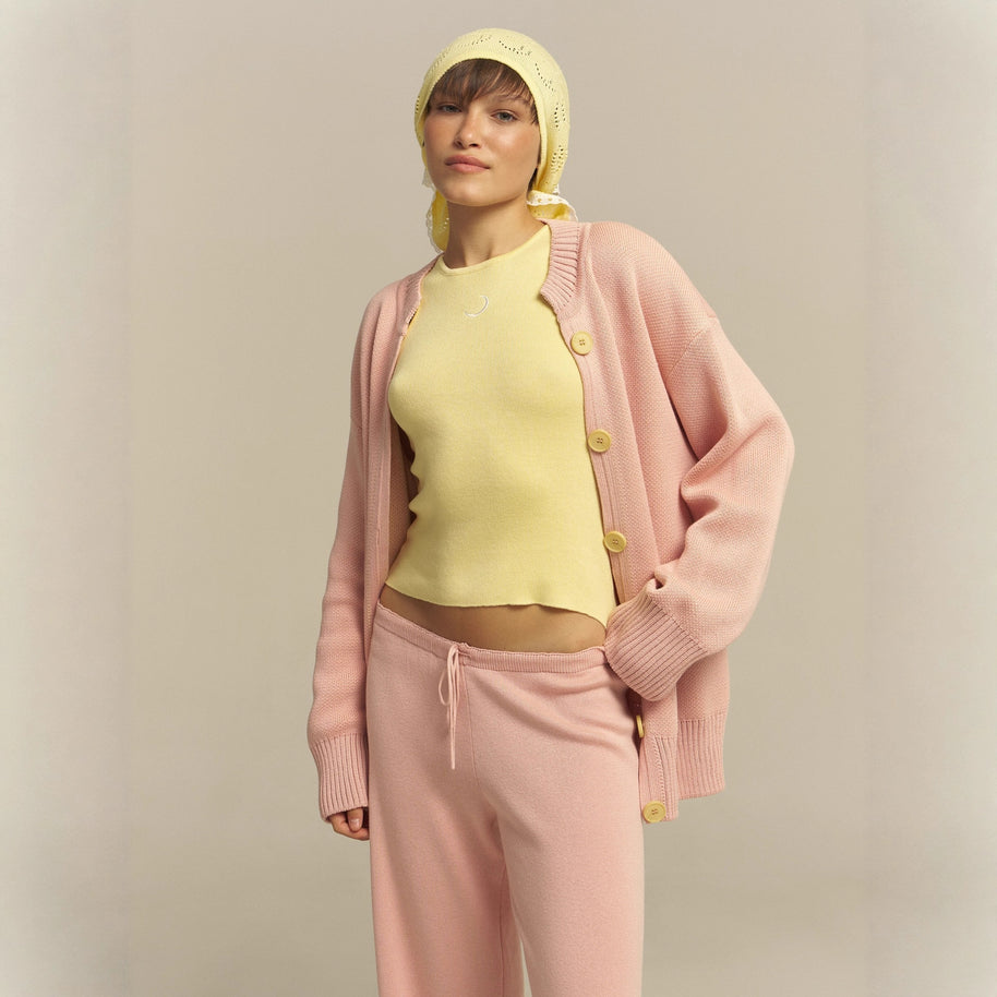 Damen bequemer Oversized-Pullover und lässige Palazzohose Set WW