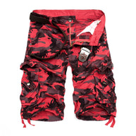 Herren Camo Cargo-Shorts mit mehreren Taschen und verstellbarem Bund WW