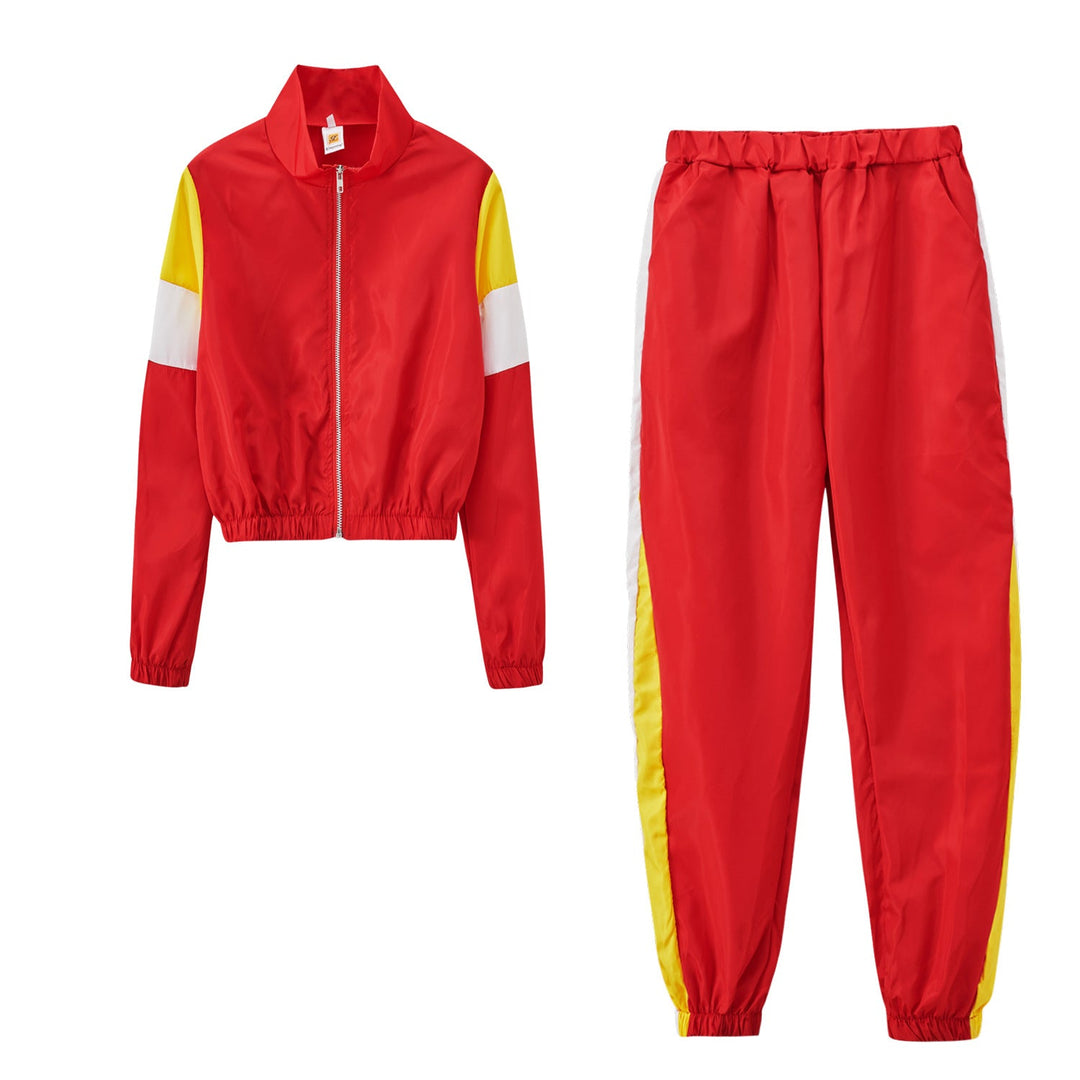 Damen Sportanzug mit modischen Farbakzenten W&W Mode