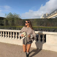 Damen Strick Poncho WW