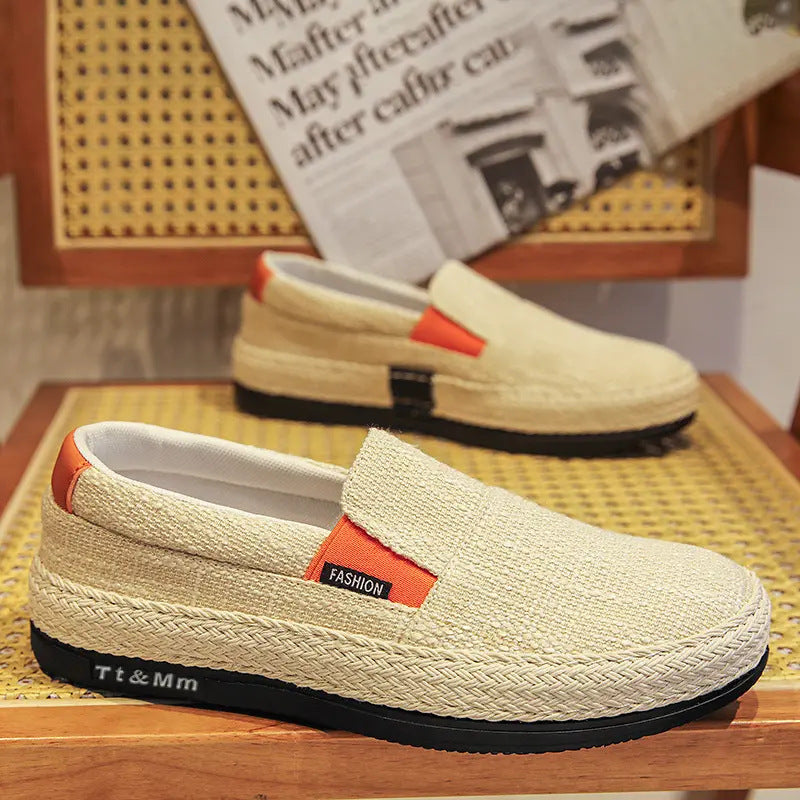 Damen bequeme Slip-On Stoffschuhe WW