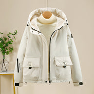 Damen Sportliche und funktionale Outdoor-Jacke mit Kapuze und zahlreichen Taschen WW