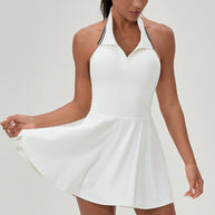 Damen Sportliches Tennis-Kleid mit abnehmbaren Trägern und atmungsaktivem Material WW