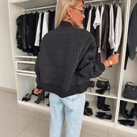 Damen Steppjacke mit komfortabler Passform und elastischen Bündchen WW