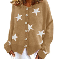 Damen Strickjacke mit Sternenmotiv WW