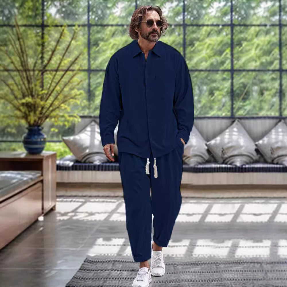 Herren Freizeitanzug im modernen Oversize-Schnitt mit hochwertiger Baumwollmischung WW