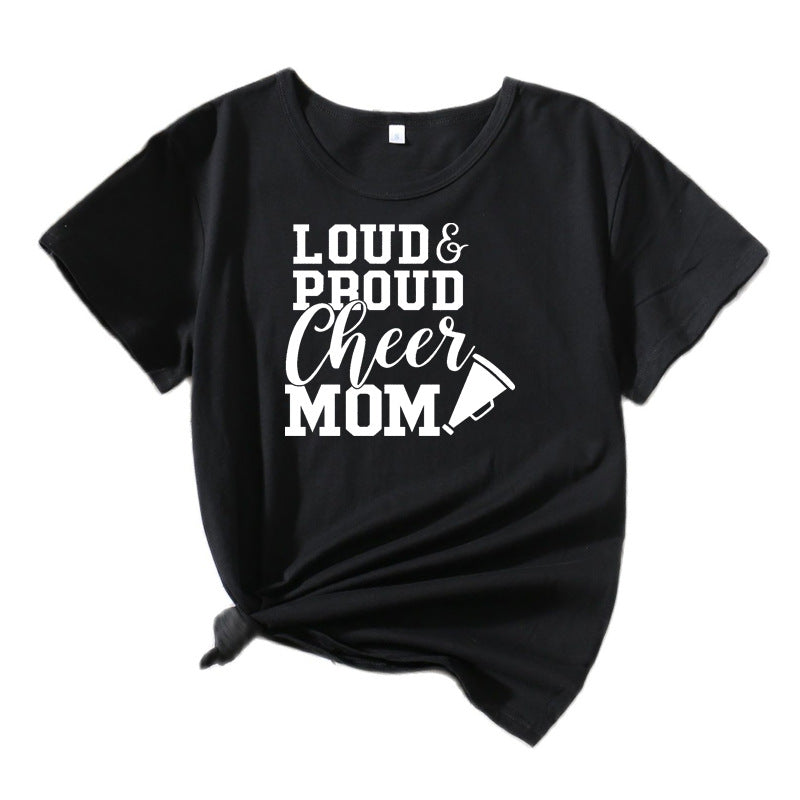 Frauen Cheerleading Mama Grafik T-Shirt WW