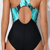 Damen Sportlicher Schwimmanzug mit dynamischem Design WW