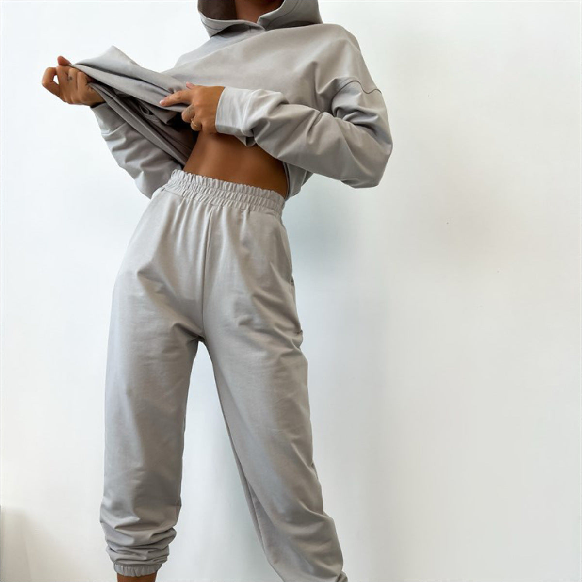 Damen Sportliches Sweatshirt- und Jogginghose-Set WW