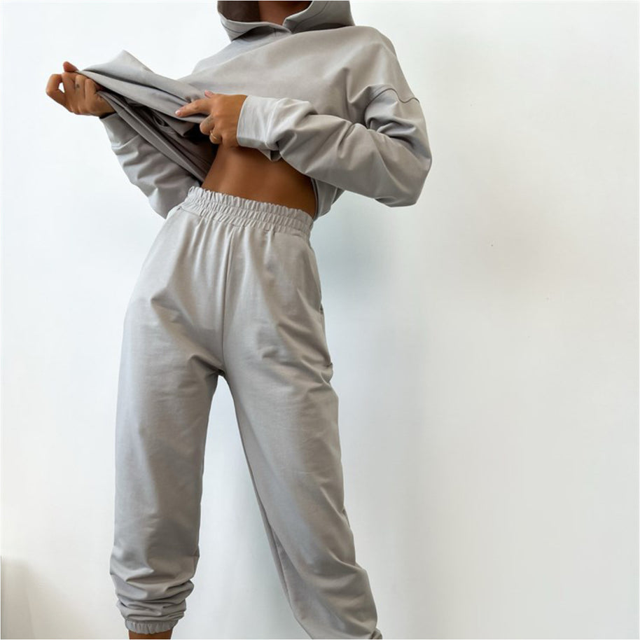 Damen Sportliches Sweatshirt- und Jogginghose-Set WW