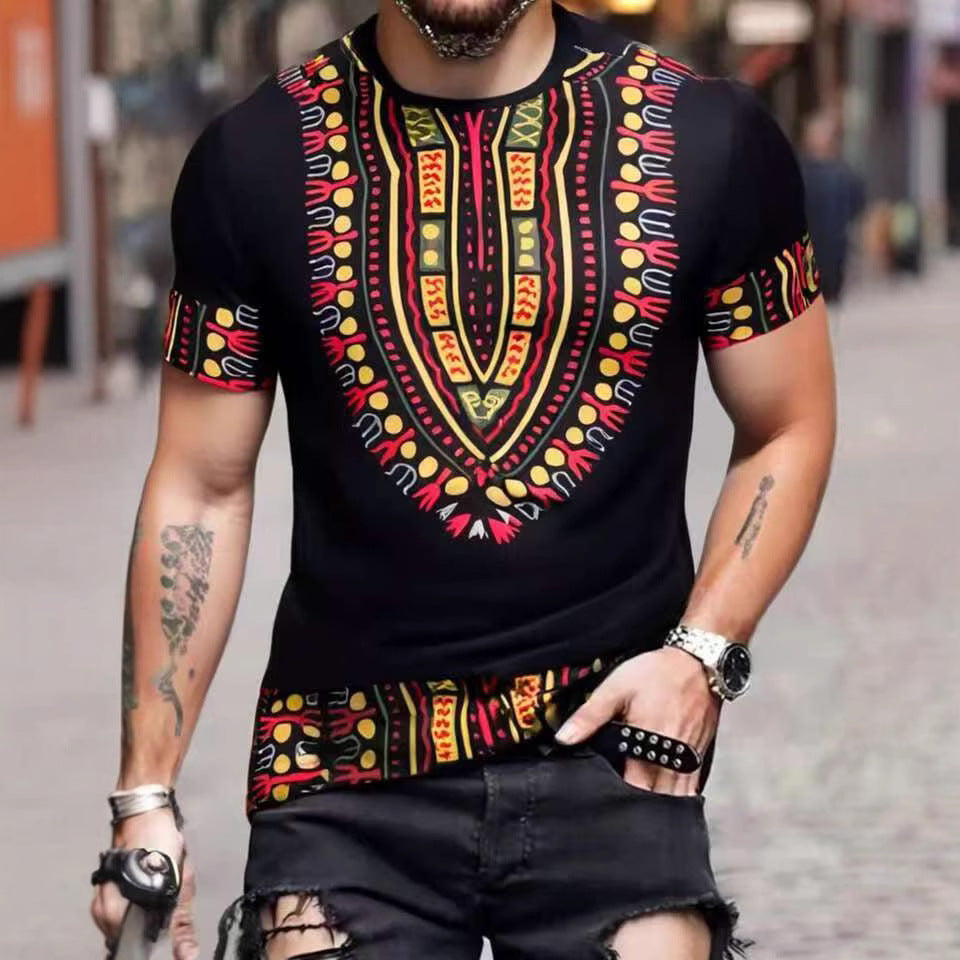 Herren Shirt mit ethnischem Muster WW