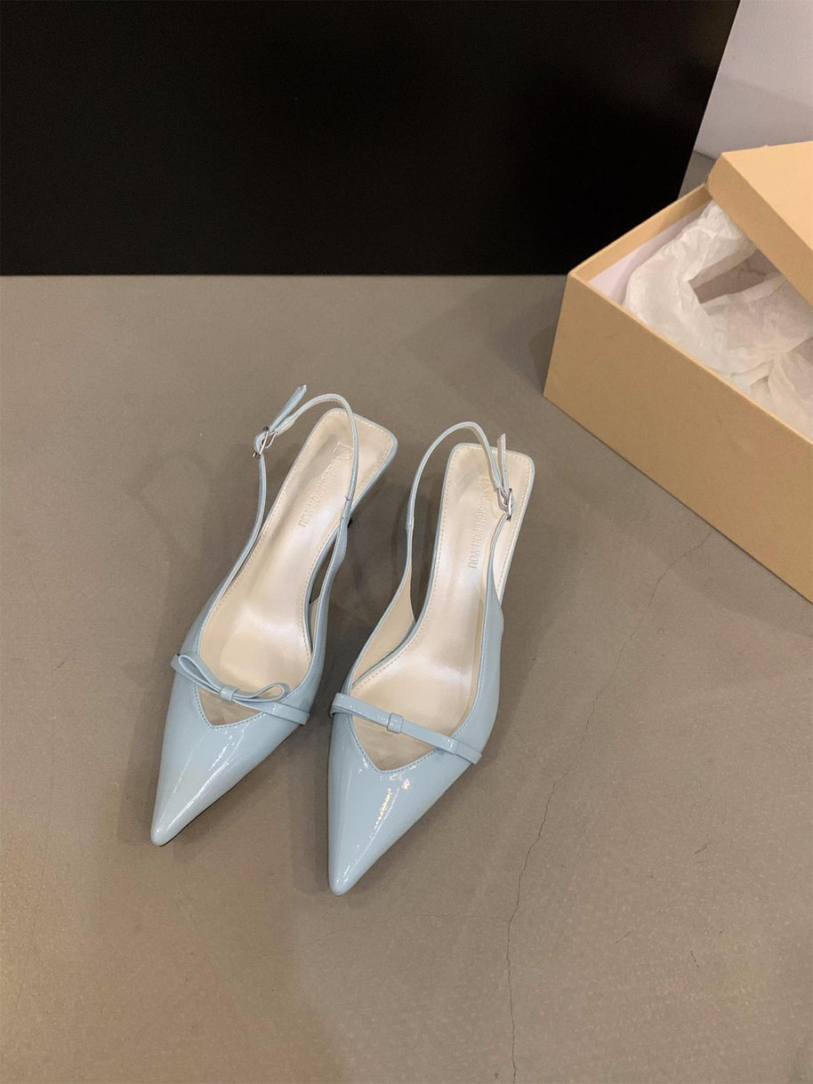 Damen Slingback Pumps mit elegantem Schnitt und feinem Riemchen WW