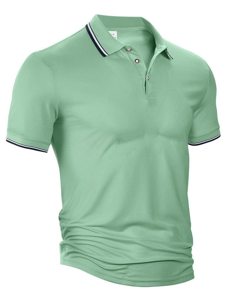 Herren sportliches Poloshirt mit atmungsaktiven Eigenschaften und modernem Schnitt WW