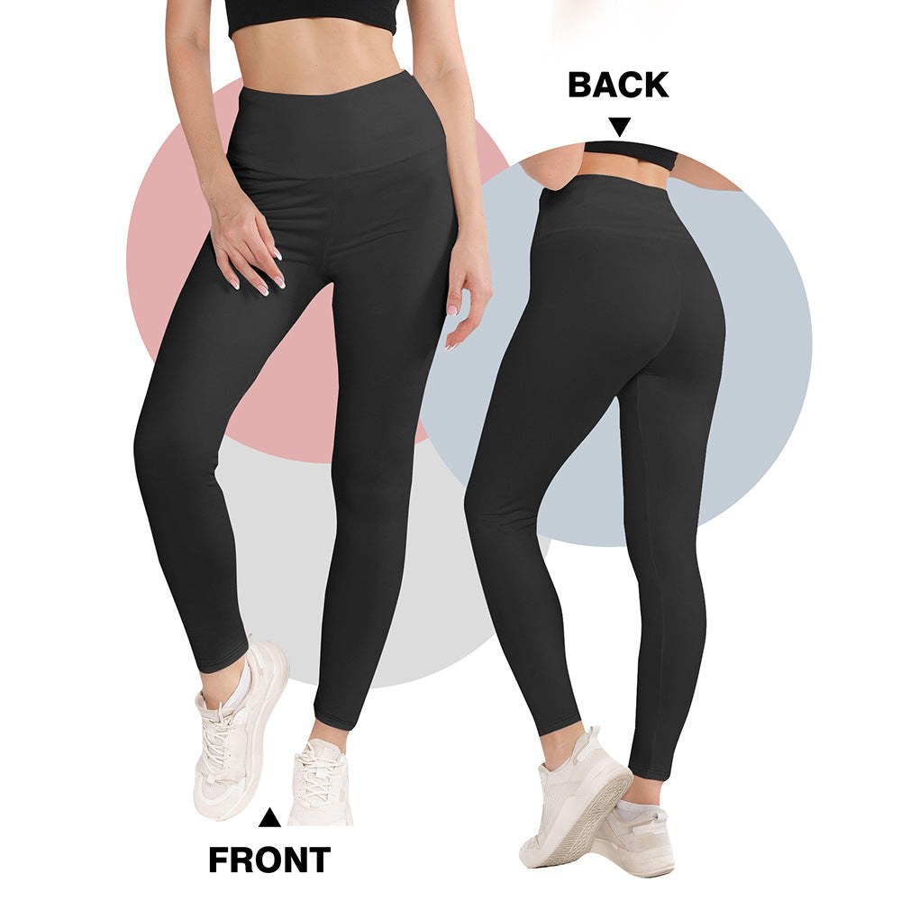 Damen Hochwertige Sportleggings mit seamless Design und hohem Bund WW