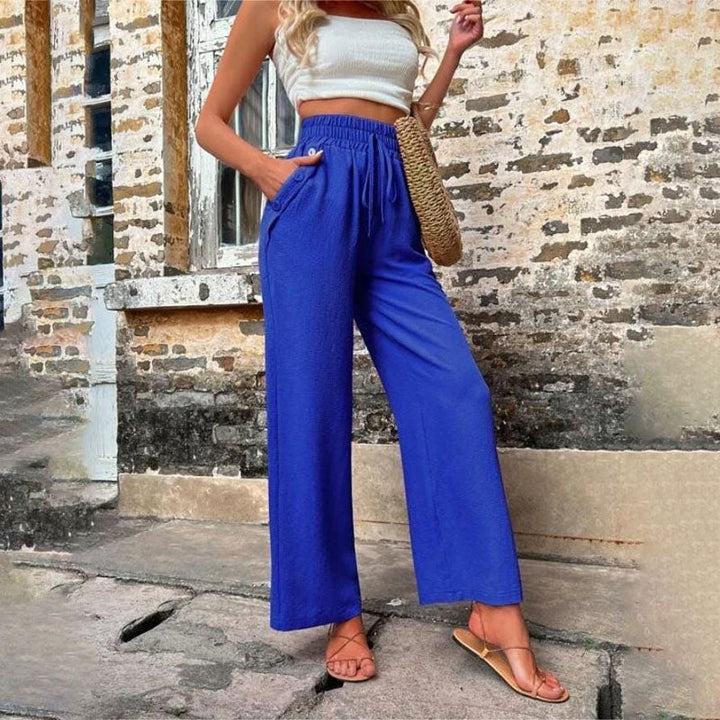 W&W Mode | Farbige Luftige Sommerhosen Damen Mit Weitem Bein Für Frauen
