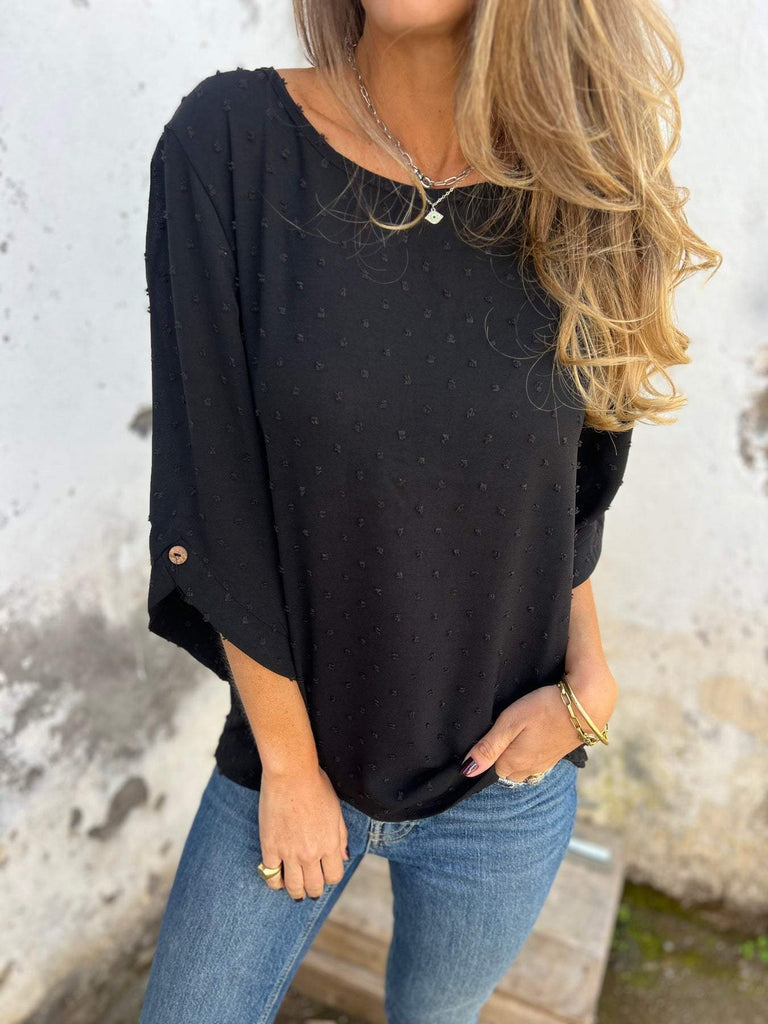 Damen Oversized Bluse mit strukturiertem Design und modischen Details WW