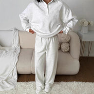 Damen Sportlicher Pullover mit weiten Hosen WW