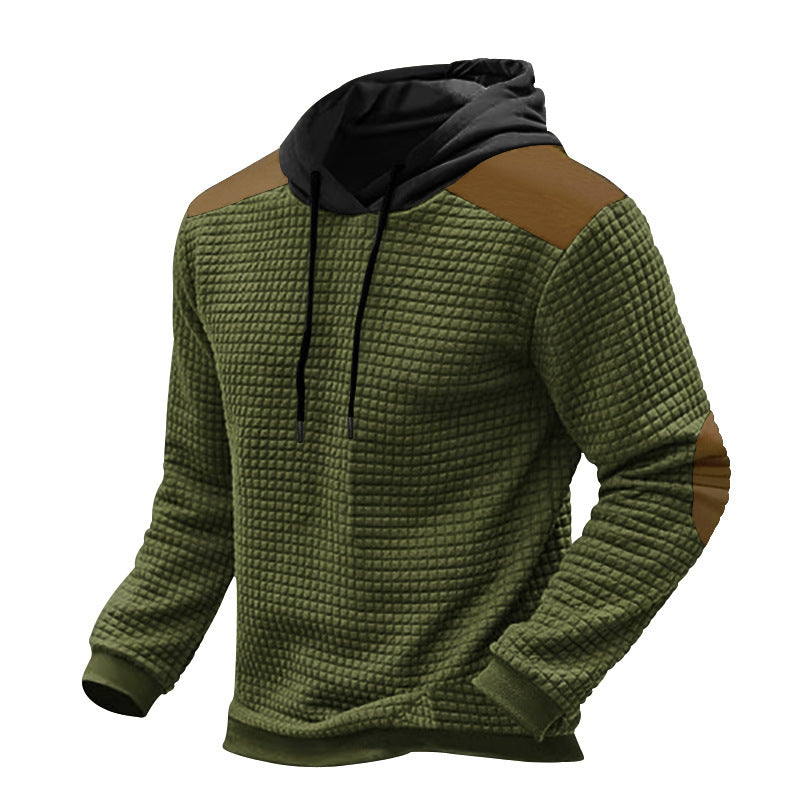 Herren funktionale Sweatjacke mit strukturiertem Design und Kängurutaschen WW
