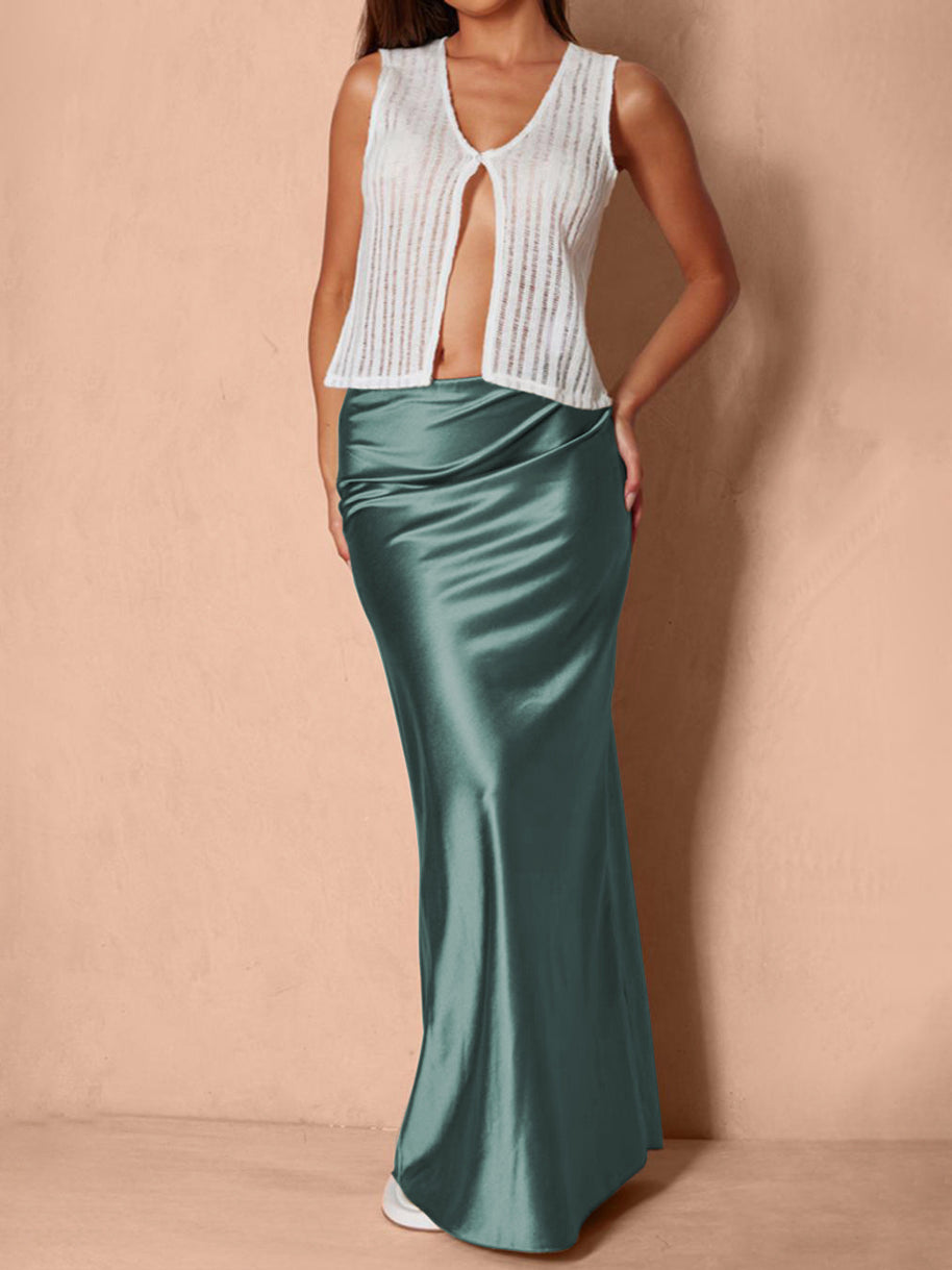 Damen Satinähnliches Abendkleid WW