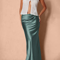 Damen Satinähnliches Abendkleid WW