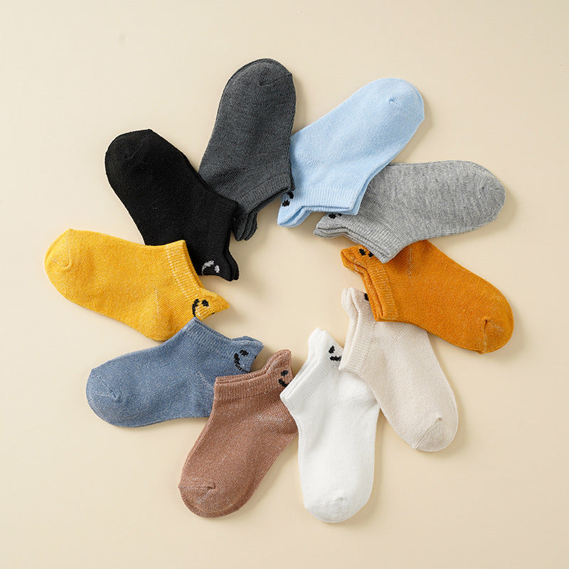Damen Sportsocken mit fröhlichem Smiley-Motiv WW