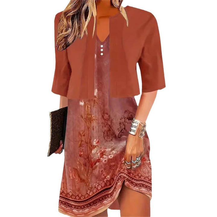 W&W Mode | Elegantes Langrock Zwei-Teile Kleid